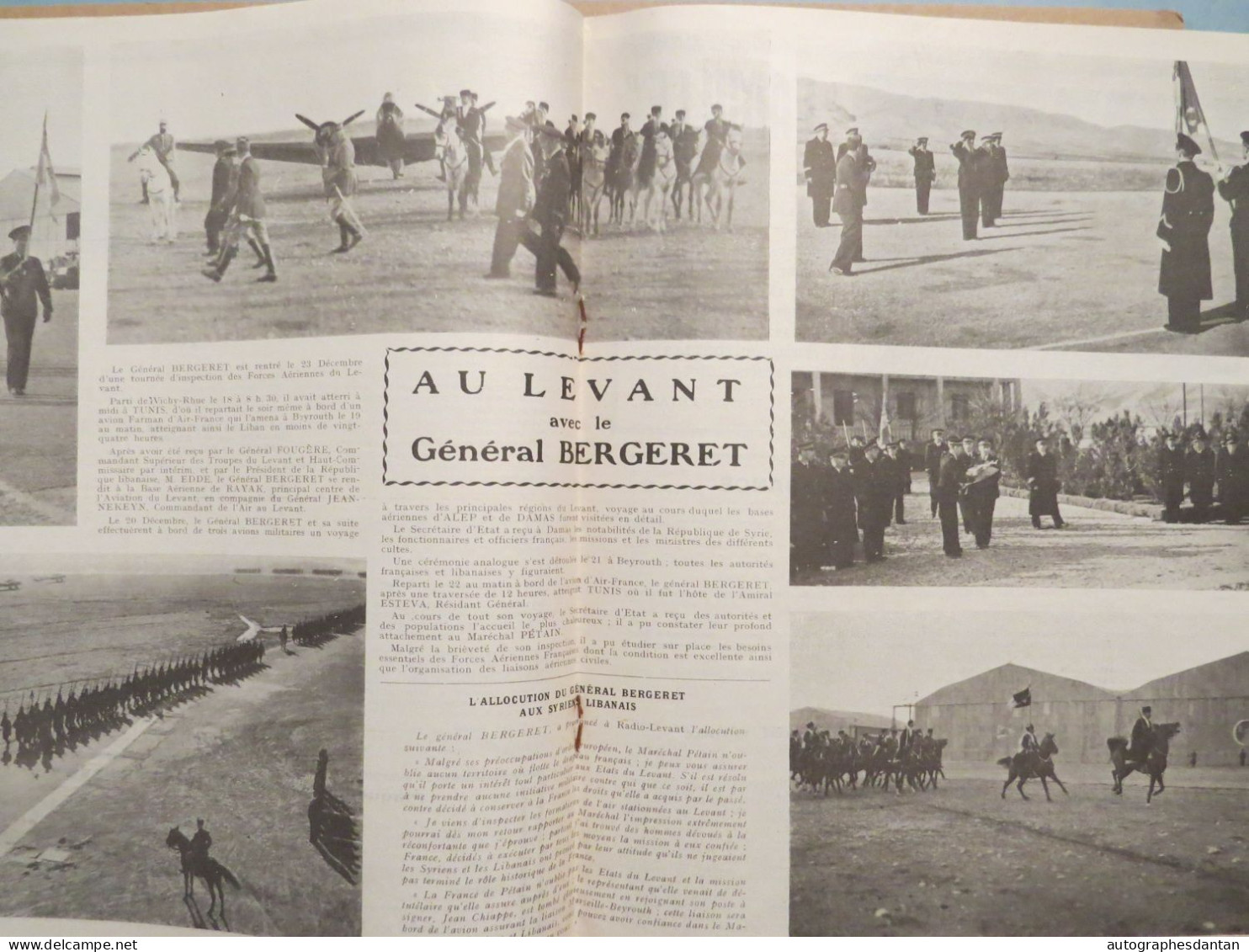 ● Journal TRAIT D'UNION - L'AVIATION - Maréchal PETAIN février 1941 - Général Bergeret - Légion d'honneur médailles ww1