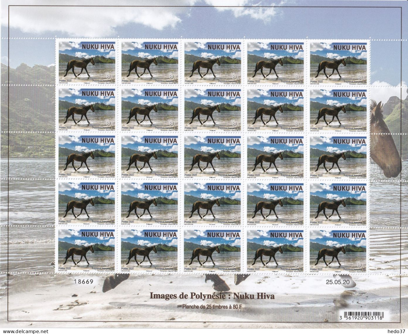 Polynésie N°1242/1244 - Feuille Entière - Neuf ** Sans Charnière - TB - Unused Stamps