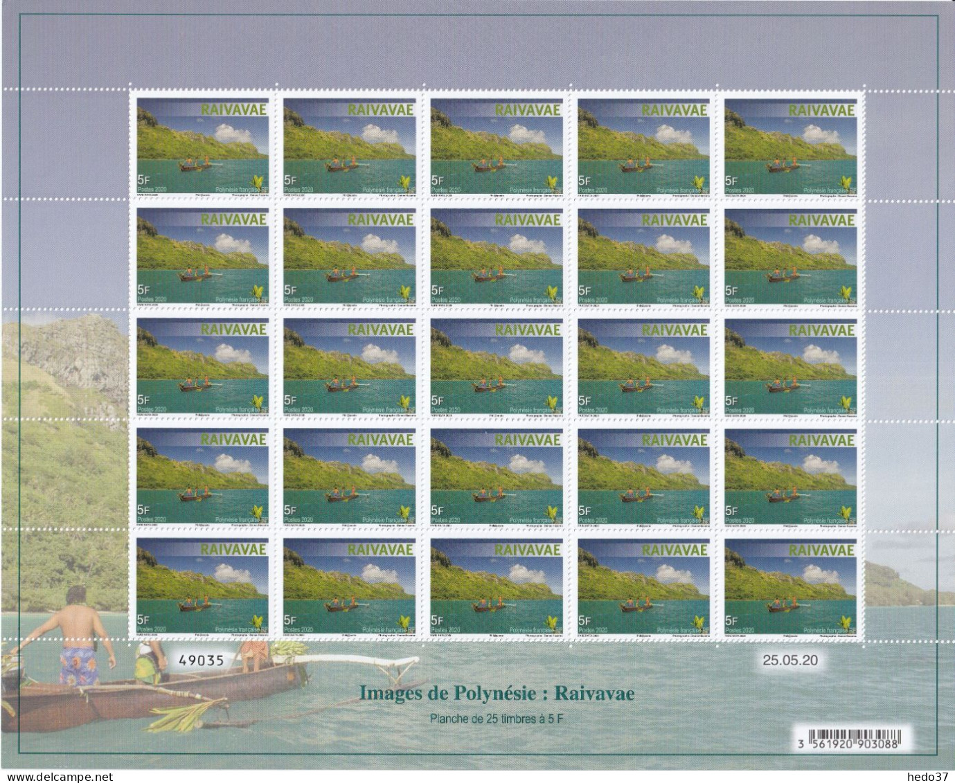 Polynésie N°1242/1244 - Feuille Entière - Neuf ** Sans Charnière - TB - Unused Stamps