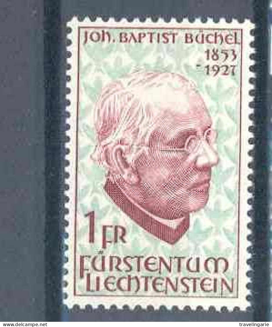 Liechtenstein 1967 Johann-Baptist Büchel Poet/priest MNH ** - Christianisme