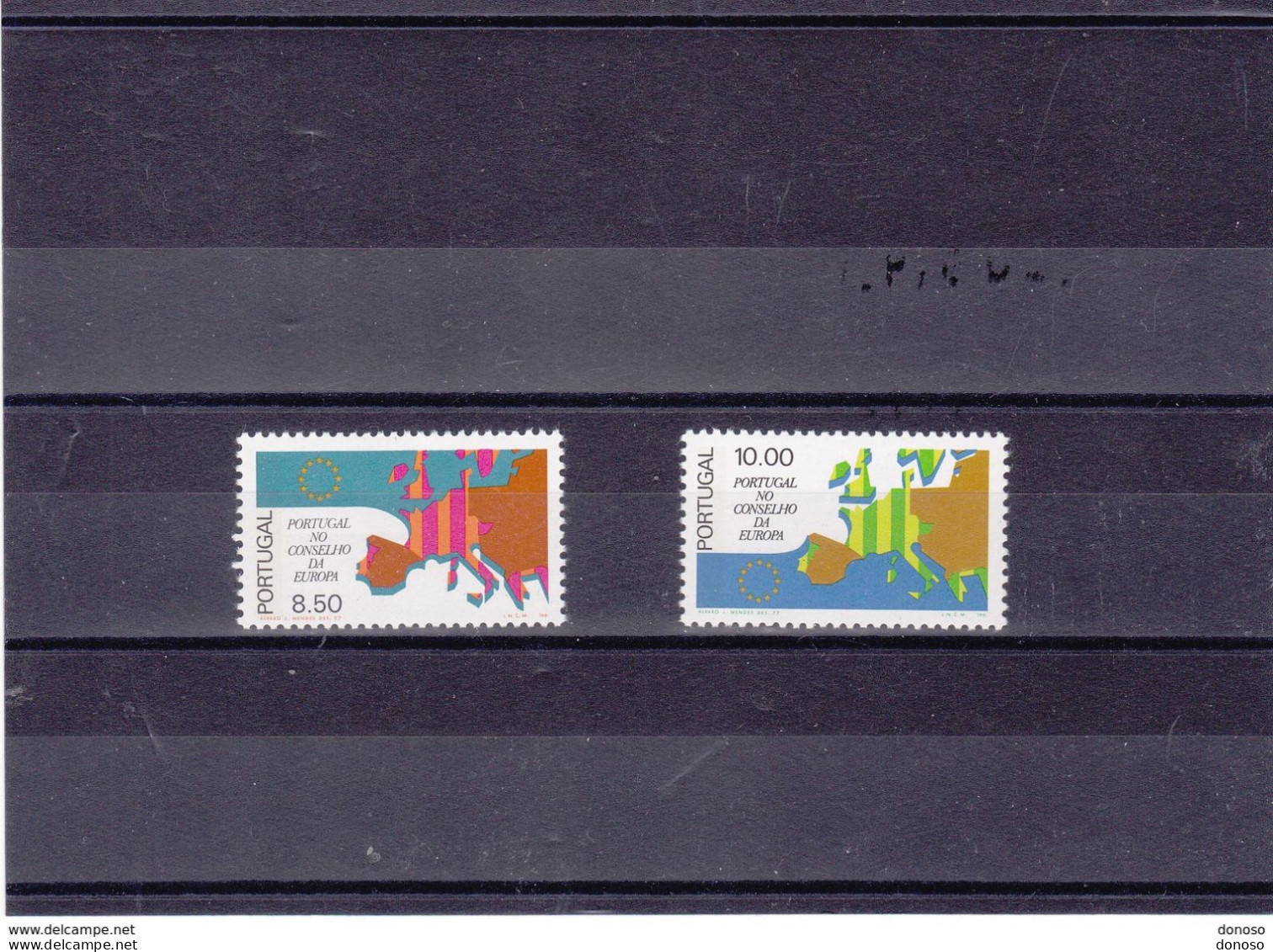 PORTUGAL 1977 CONSEIL DE L'EUROPE Yvert 1328-1329, Michel 1348-1349 NEUF** MNH Cote 3,50 Euros - Unused Stamps