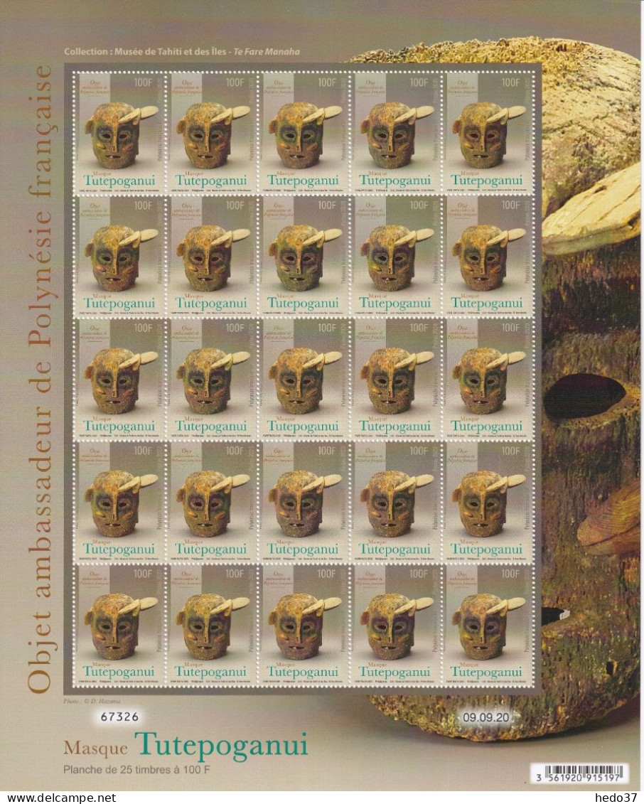 Polynésie N°1258 - Feuille Entière - Neuf ** Sans Charnière - TB - Unused Stamps