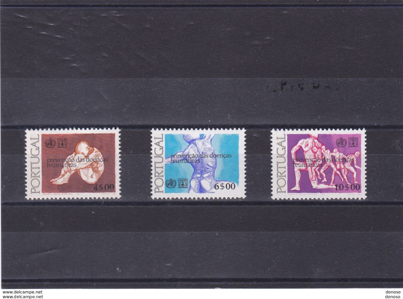 PORTUGAL 1977 RHUMATISME Yvert 1337-1339, Michel 1357-1359 NEUF** MNH Cote 3,50 Euros - Unused Stamps