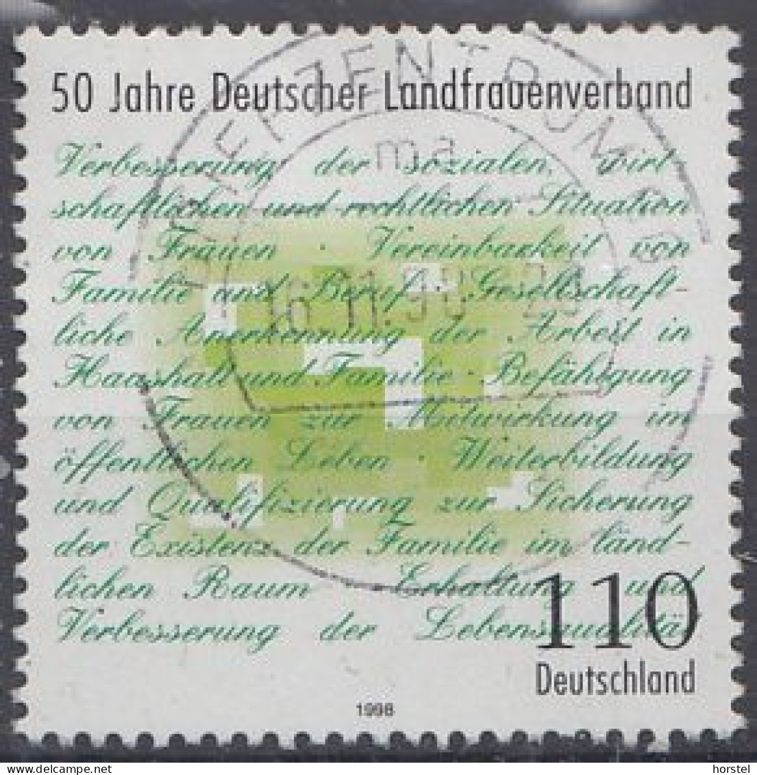 Deutschland Mi.Nr.1988 - 50 Jahre Deutscher Landfrauenverband - Used Stamps