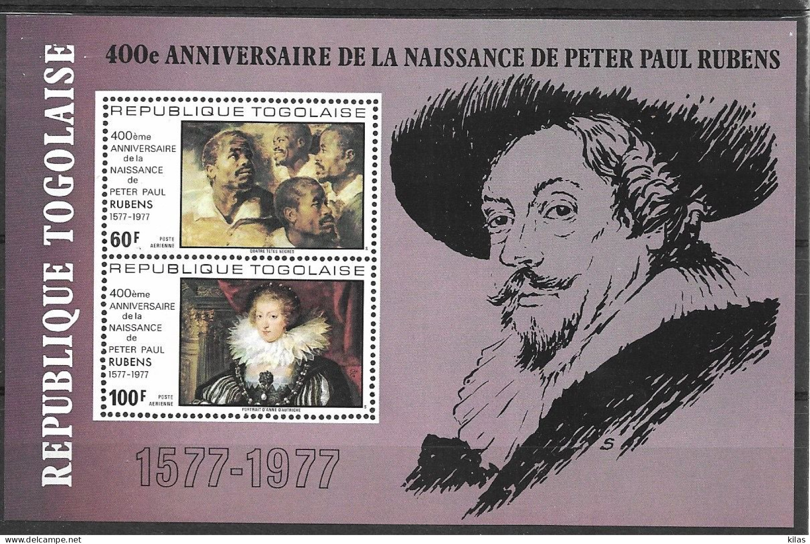 TOGO 1977 P.P. RUBENS MNH - Rubens