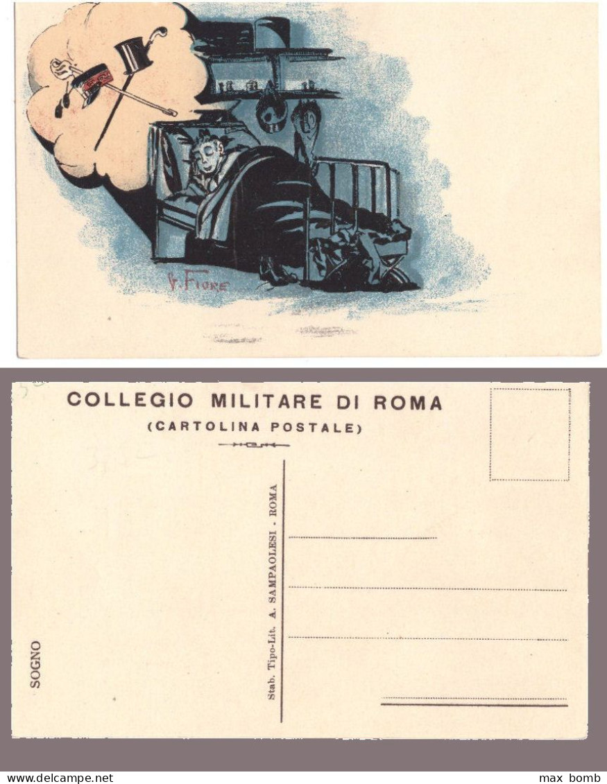 COLLEGIO MILITARE DI ROMA - ILLUSTRATORE FIORE   V191 - Régiments