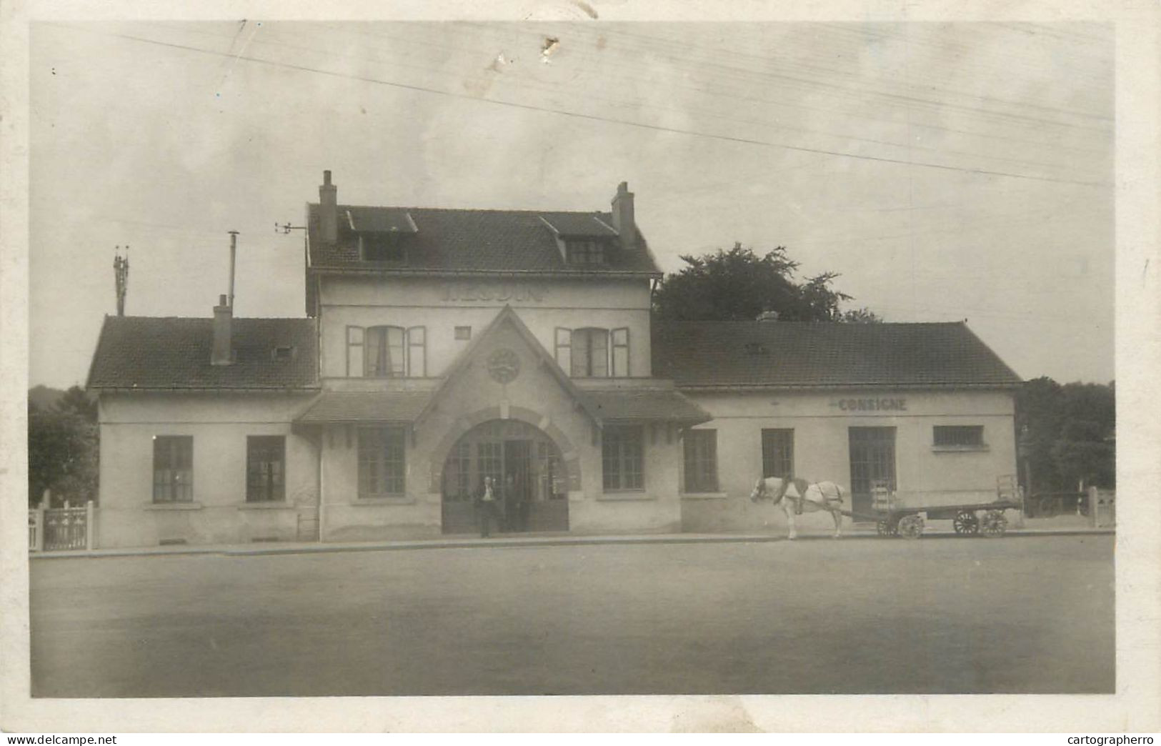 Postcard France Hesdin La Gare - Hesdin