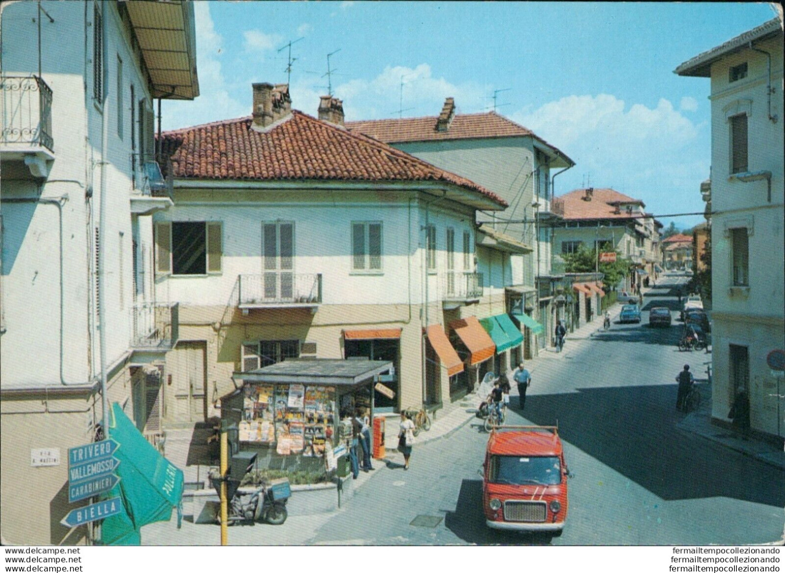 Bb381 Cartolina Cossato Via Lamarmora Biella - Biella