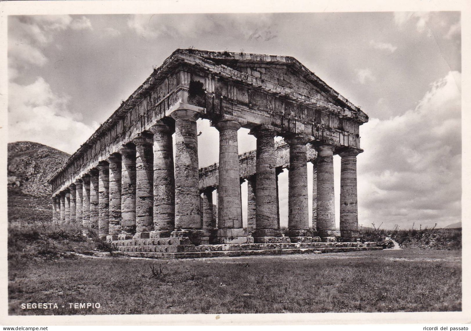 Cartolina Segesta ( Trapani ) Tempio - Trapani