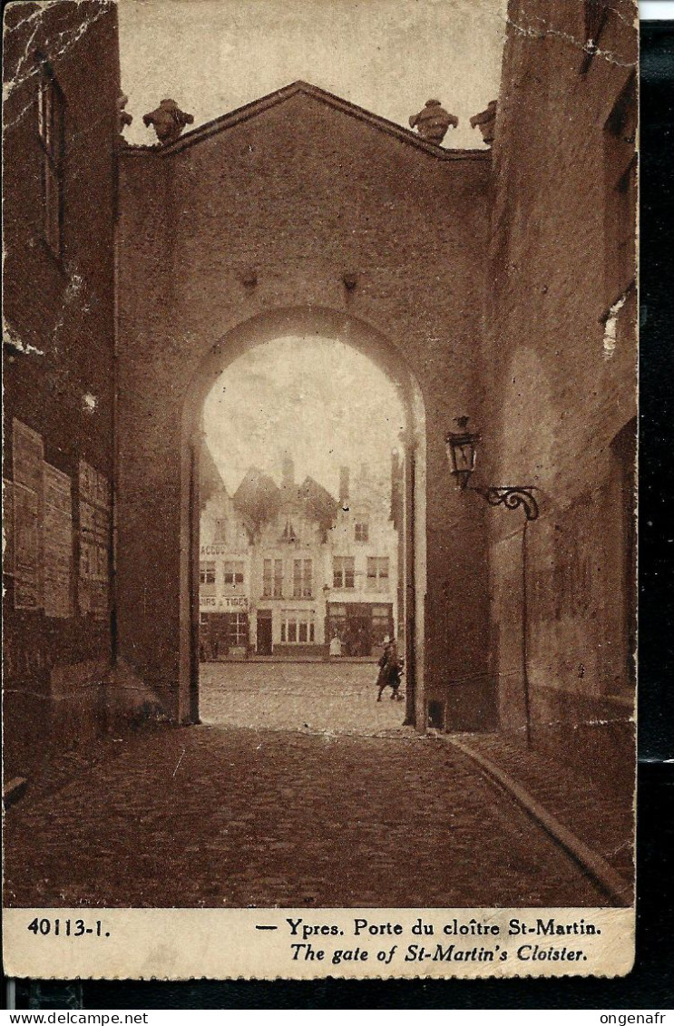 Porte Du Cloître St Martin  - Obl. YPER - E E - YPRES - 29/07/1925 - Ieper
