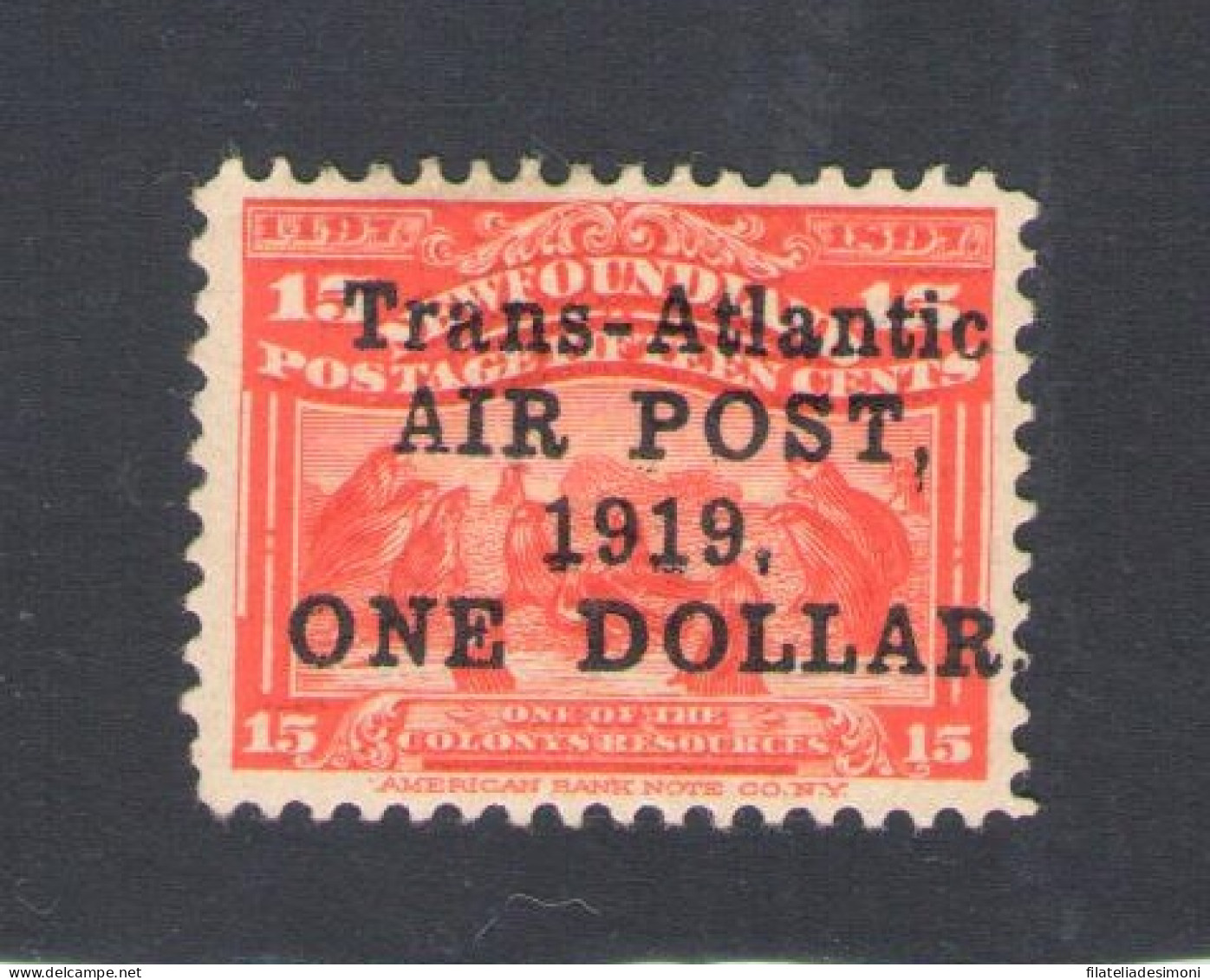 1919 Newfoundland, Stanley Gibbons N. 143, MH* - Other & Unclassified
