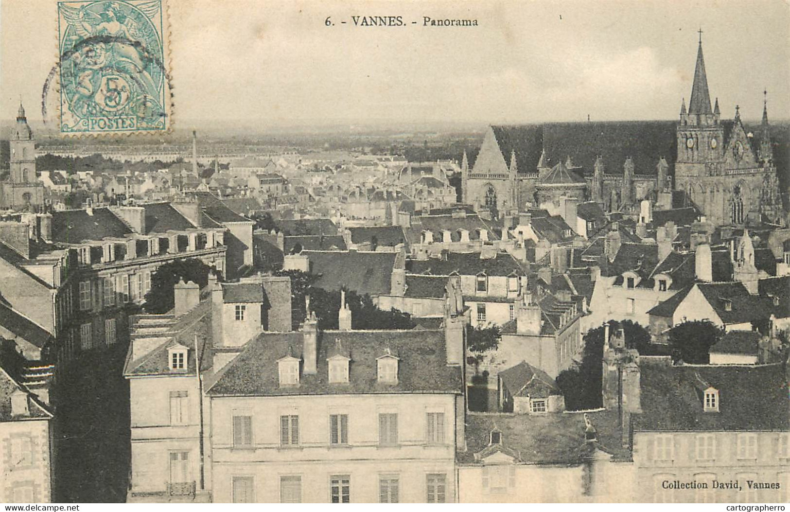 Postcard France Vannes Panorama - Other & Unclassified