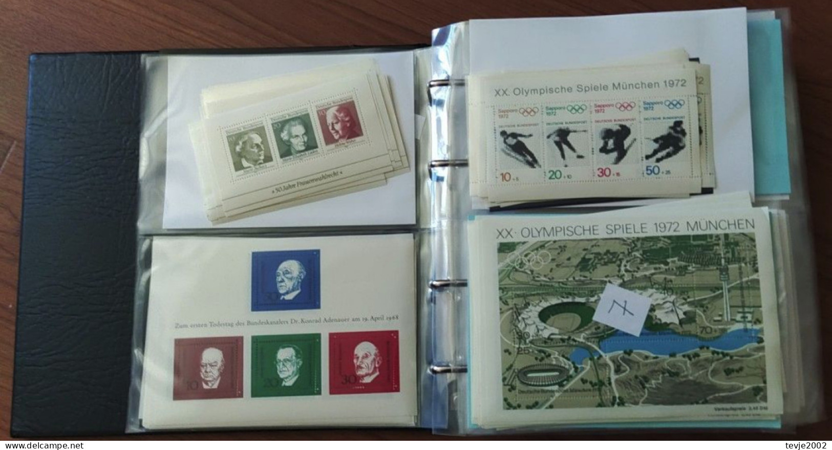 Karton mit 7 Alben - Bund Restsammlungen und Dubletten 1959 - 2000 - postfrisch MNH (siehe Beschreibung)