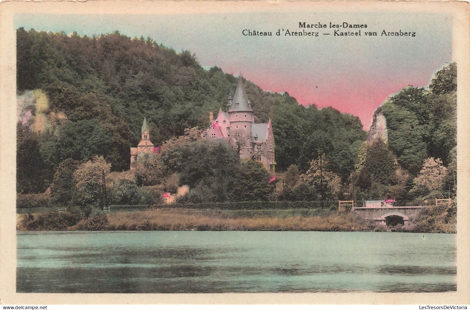 BELGIQUE - Marche Les Dames - Château D'Arenberg - Kastelle Van Arenberg - Colorisé - Carte Postale Ancienne - Namur