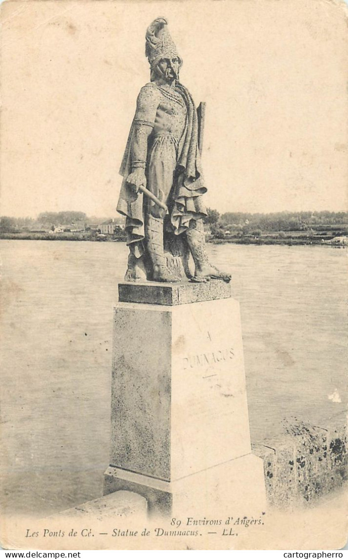 Postcard France Angers Les Ponts De Ce Statue De Damnacus - Other & Unclassified