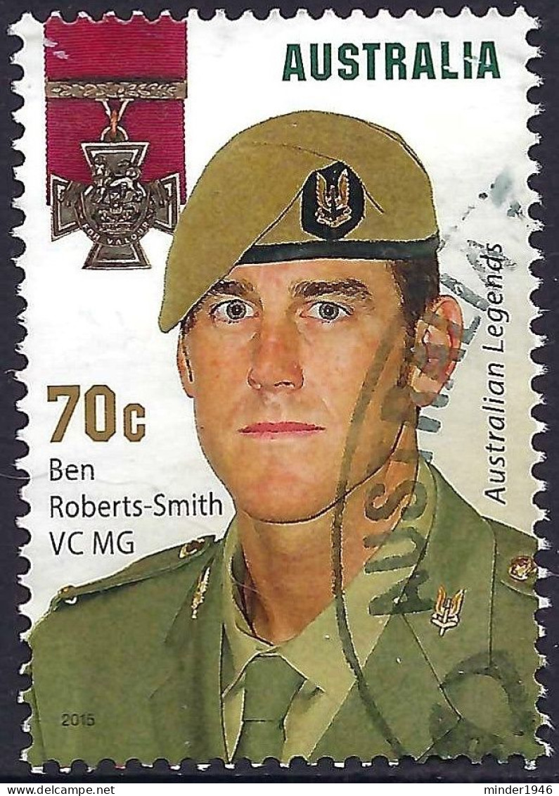 AUSTRALIA 2015 QEII 70c Multicoloured, Australian Legends-The Victoria Cross-Ben Roberts-Smith FU - Usados