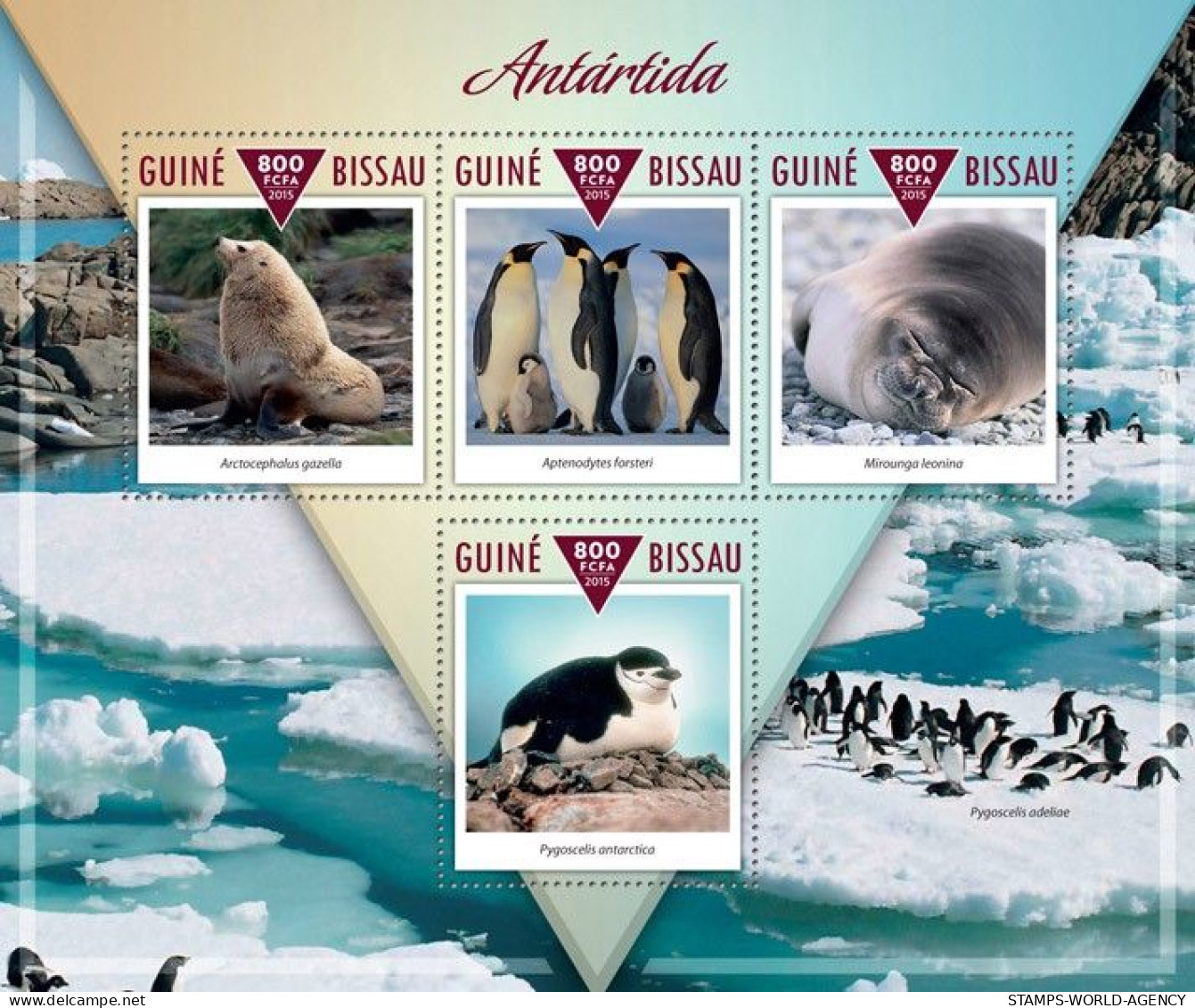 ( 250 07) - 2015- GUINEA BISSAU - ANTARTICA FAUNA                 4V  MNH** - Other & Unclassified