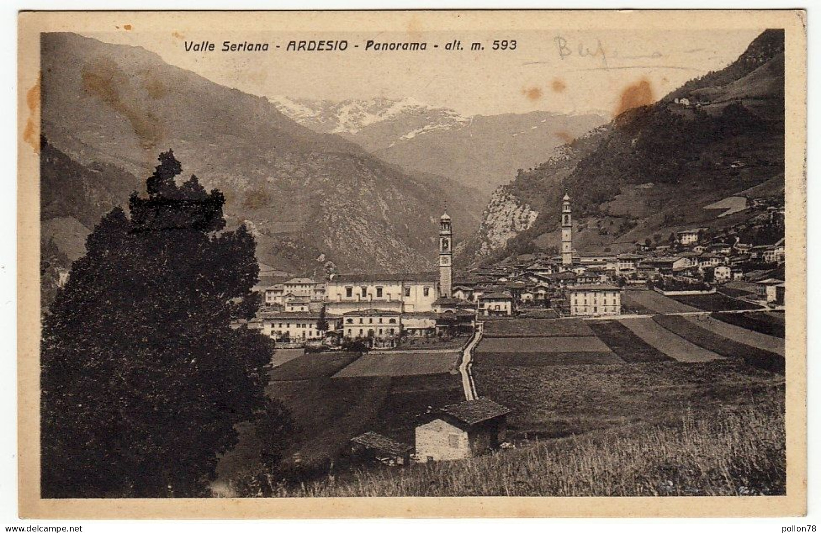 VALLE SERIANA - ARDESIO - BERGAMO - 1935 - Vedi Retro - Formato Piccolo - Bergamo
