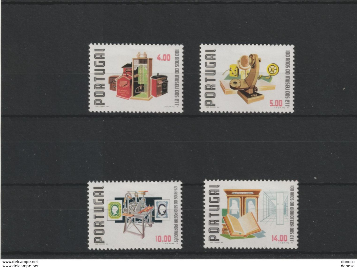 PORTUGAL 1978 MUSEE DES PTT Yvert 1404-1407, Michel 1424-1427 NEUF** MNH Cote Yv 6 Euros - Ungebraucht