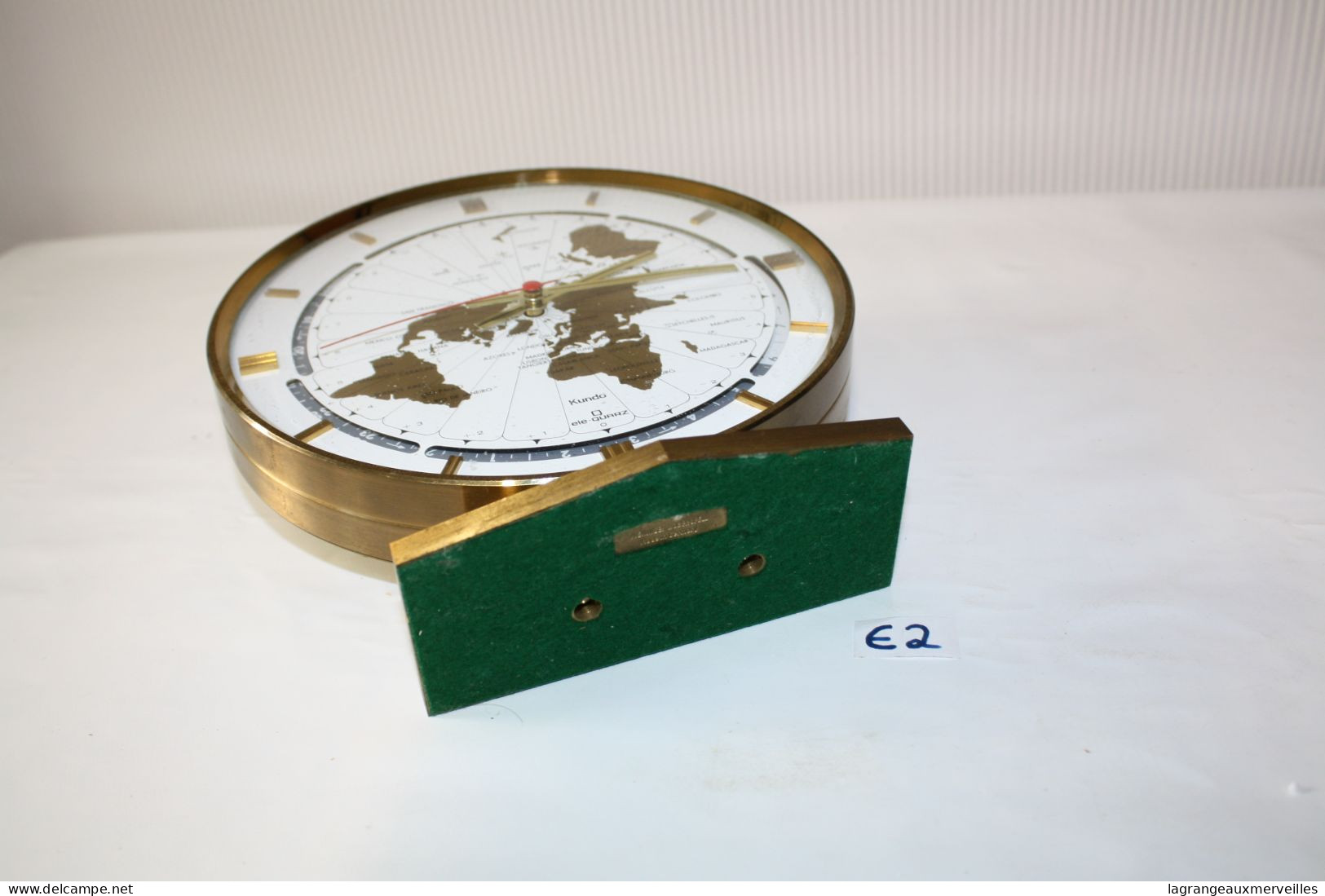 E2 Horloge de table vintage de Kundo - Allemagne 1960