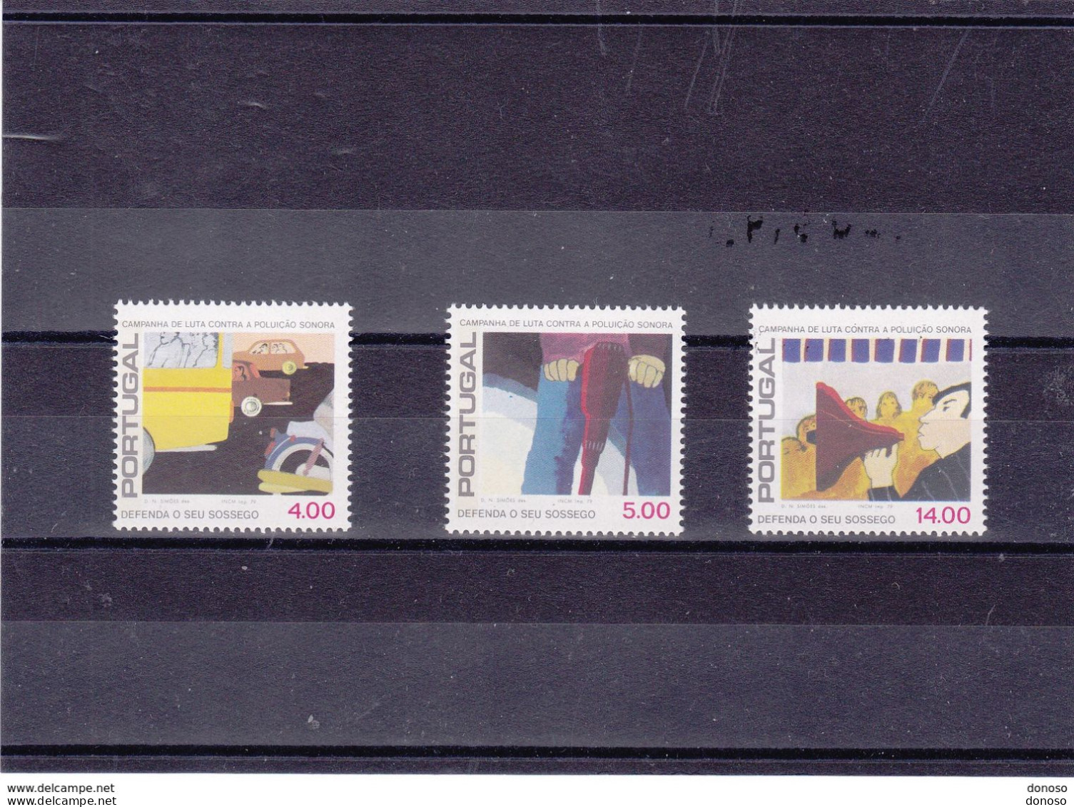 PORTUGAL 1979 CONTRE LE BRUIT  Yvert 1416-1418, Michel 1436-1438 NEUF**MNH Cote 4,50 Euros - Unused Stamps