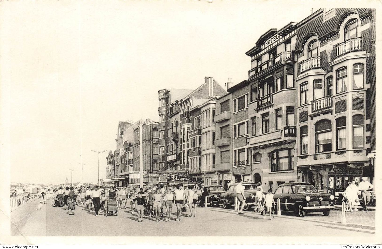 BELGIQUE - Heist - S/Mer Digue De Mer (Côté Est) - Animé - Vue Panoramique - Carte Postale Ancienne - Heist