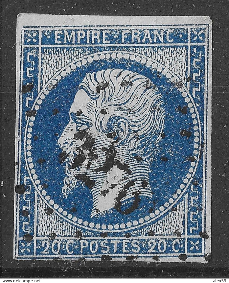 Lot N°53 N°14, Oblitéré PC 3276 ST SEINE(20) Indice 6 - 1853-1860 Napoleon III