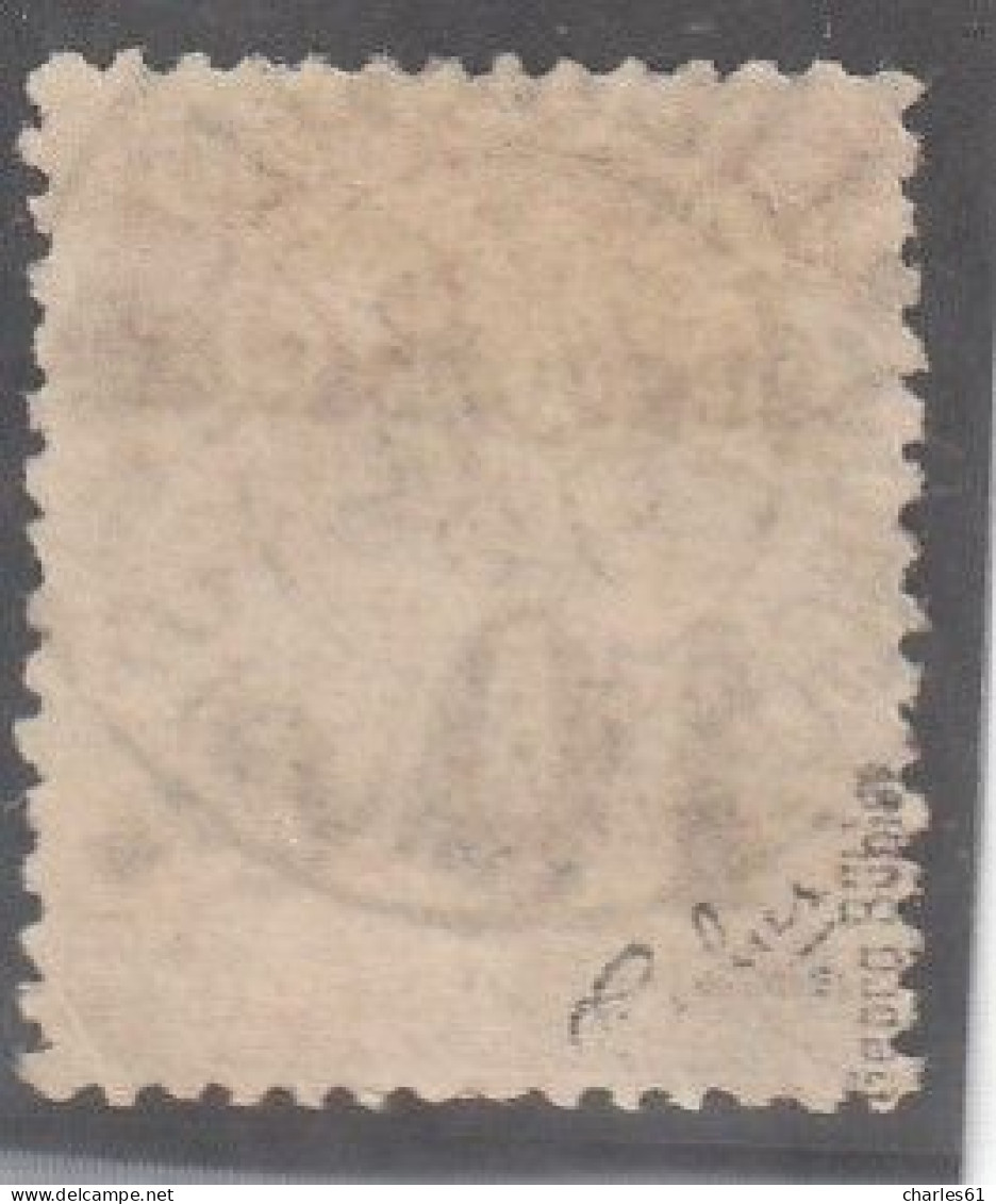 CONGO - N°6 Obl (1891-92) 10c Sur 40c Rouge Orange - Signé Calves - Used Stamps