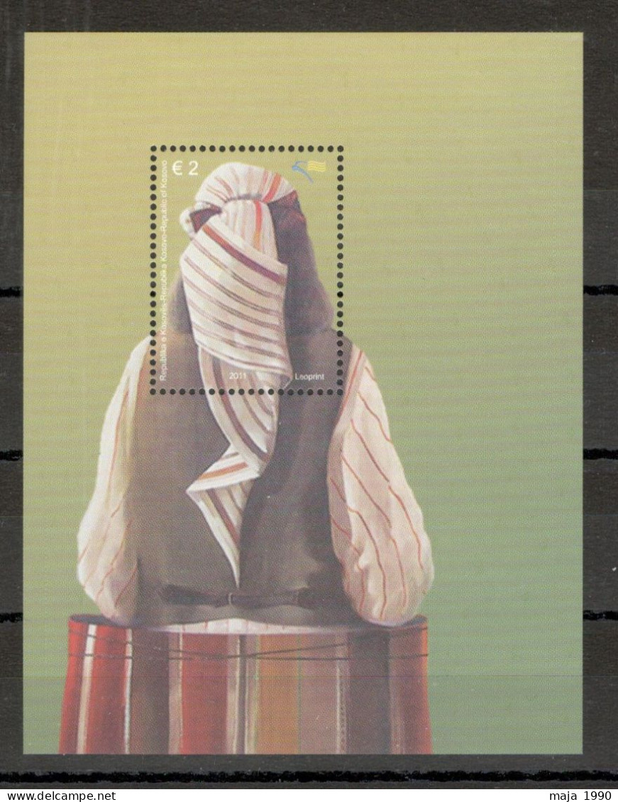 KOSOVO - MNH BLOCK - NATIONAL COSTUME - 2011. - Kosovo