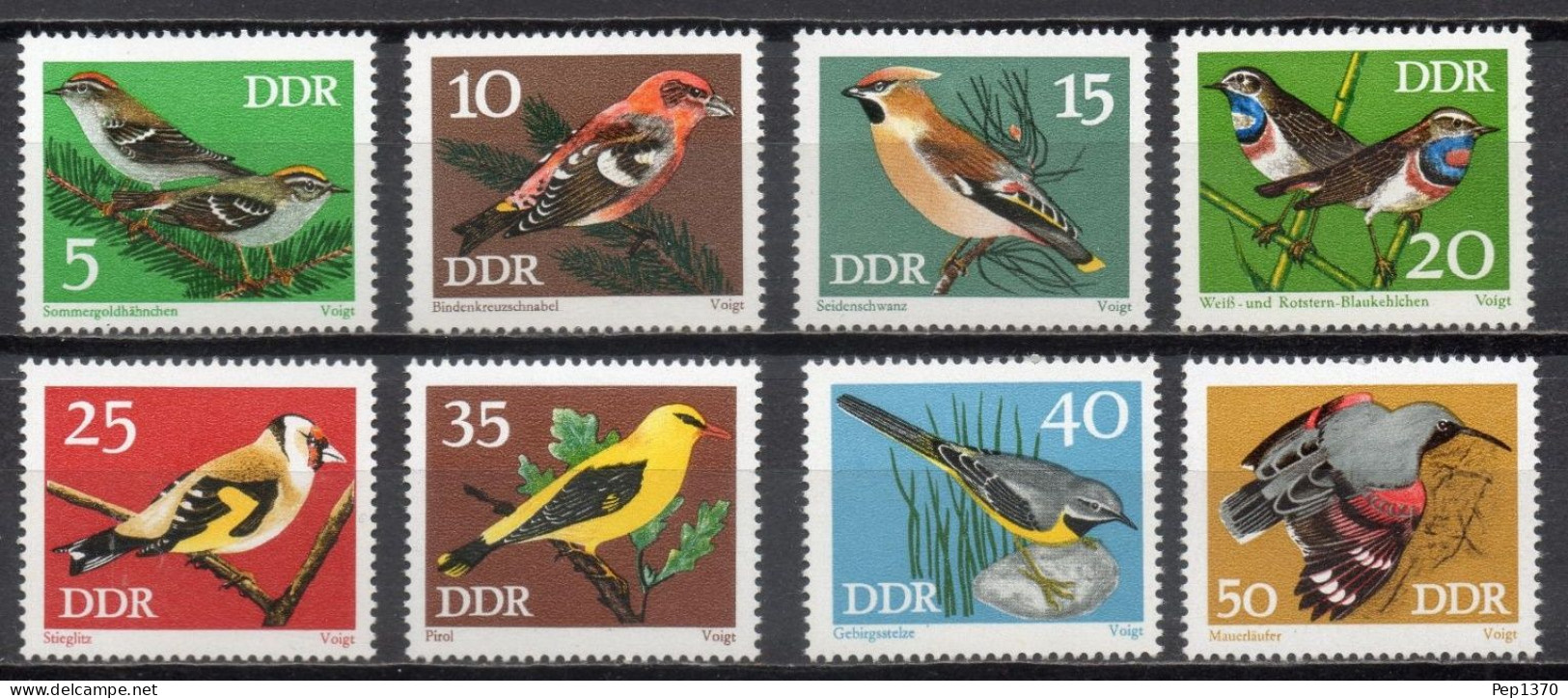 REPUBLICA DEMOCRATICA ALEMANA - DDR 1973 - AVES - PAJAROS - YVERT 1531/1538** - Autres & Non Classés