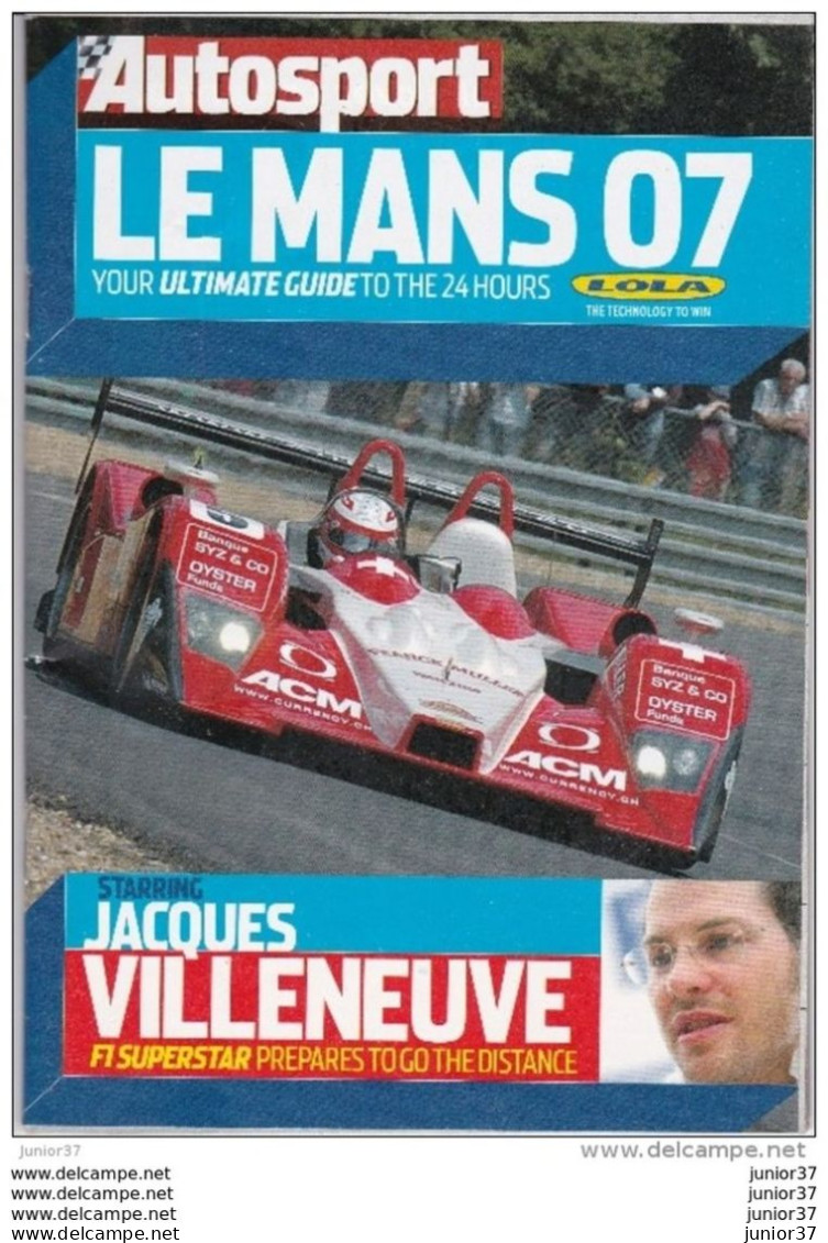 Autosport Programme Du  Mans 2007, En Anglais - Programmes