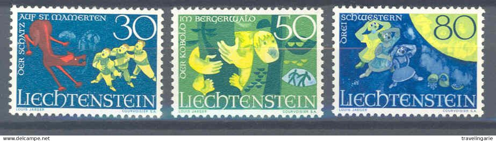 Liechtenstein 1968 Tales And Legends MNH ** - Märchen, Sagen & Legenden