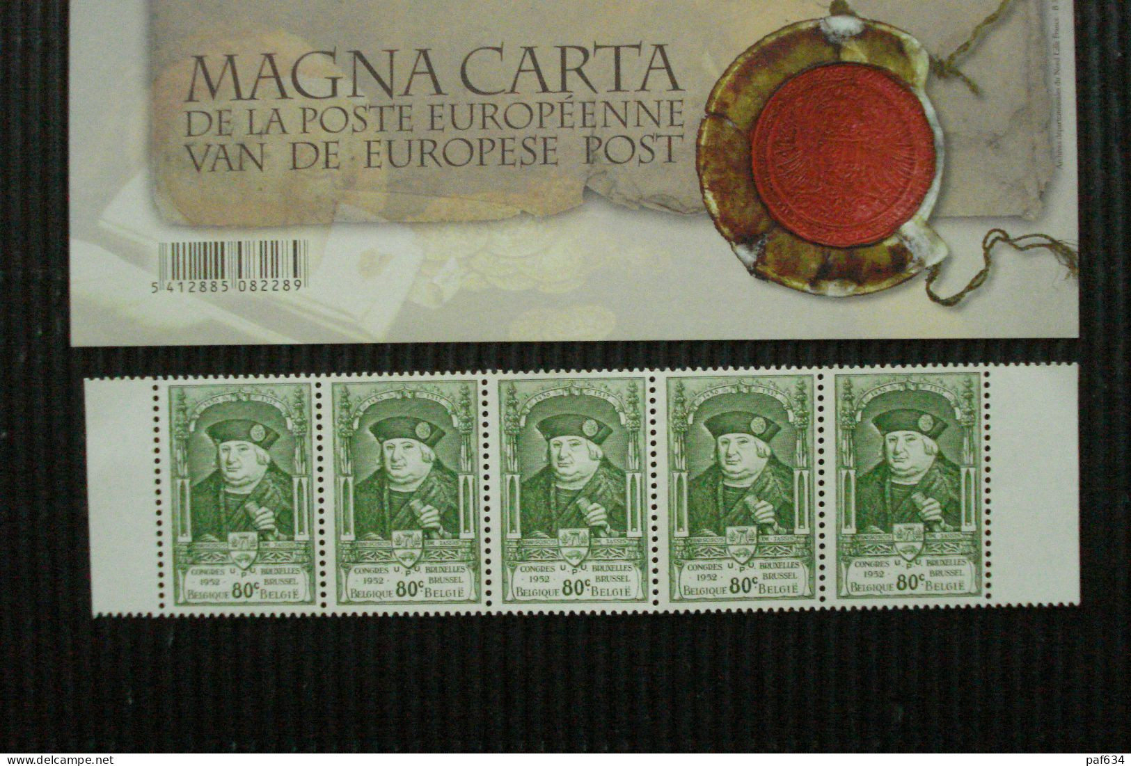 Postfrisse Zegelblok++MAGNA CARTA++met Postzegelstrook Zegels++880++ - Collections
