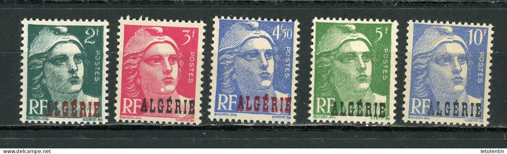 ALGERIE (RF) - MARIANNE DE GANDON  - N° Yt 237/241** - Unused Stamps