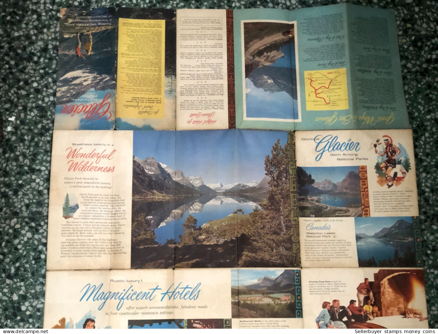 World Maps Old-glacier National Park Year Before 1975-1 Pcs - Topographical Maps