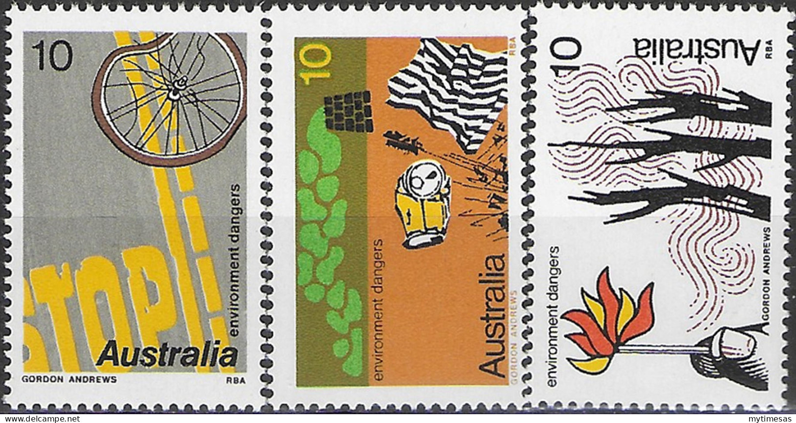 1975 Australia Environment Dangers 4v. MNH SG. N. 586/88 - Other & Unclassified