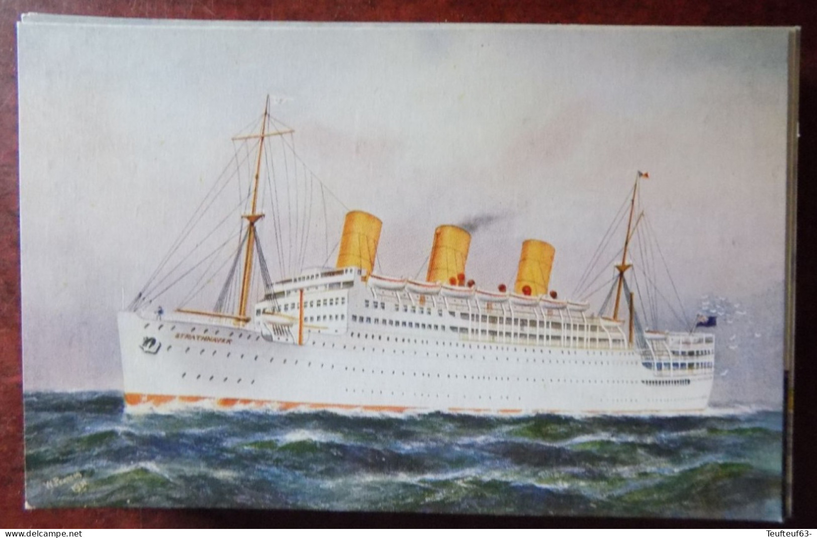 Cpa Paquebot Strathnaver - P&O Line - Ill. Pearson - Steamers