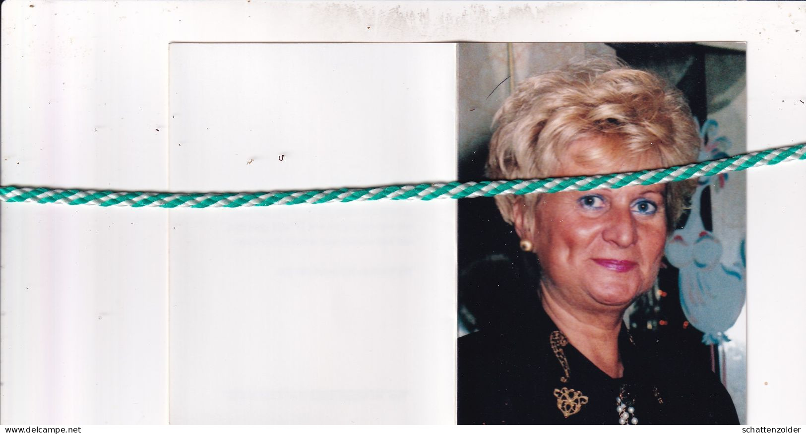 Jacqueline Verhelst-Halffman, Zwijndrecht 1944, Beveren 2002. Foto - Décès