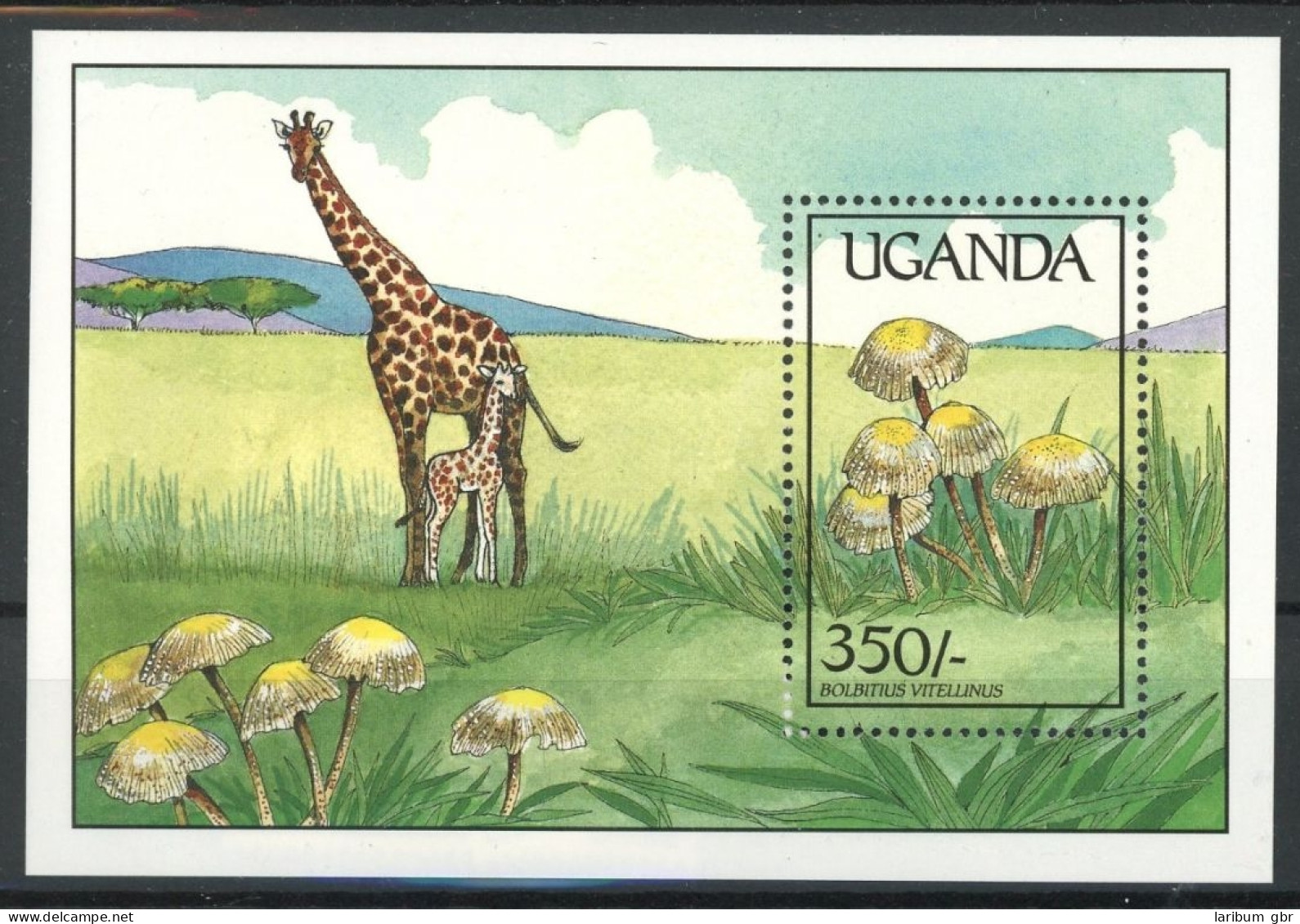 Uganda Block 95 Postfrisch Pilze #JQ955 - Ouganda (1962-...)