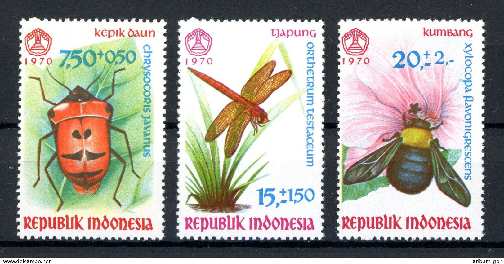 Indonesien 682-84 Postfrisch Insekten #HB493 - Indonésie