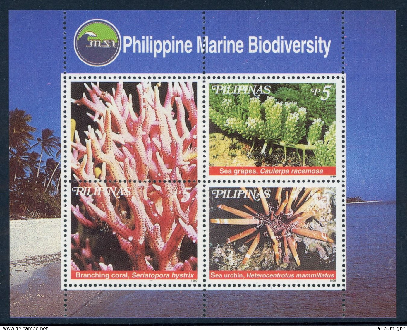 Philippinen Block 146 Postfrisch Korallen #HB303 - Philippinen