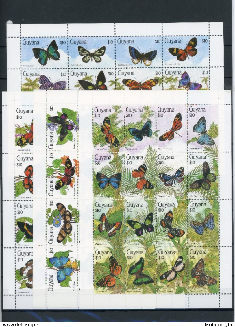 Guyana ZD Bogen 3219-3282 Postfrisch Schmetterling #JU365 - Guyana (1966-...)