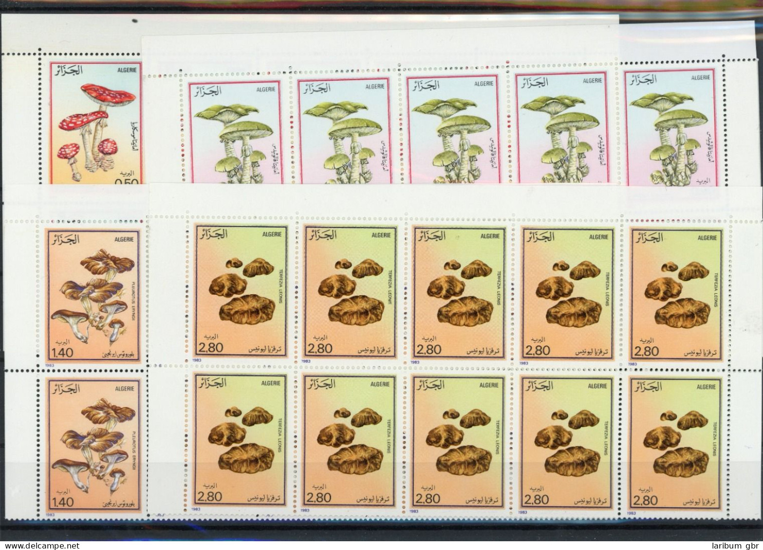 Algerien Zwanzigerbogen 827-830 Postfrisch Pilze #JO668 - Algerije (1962-...)