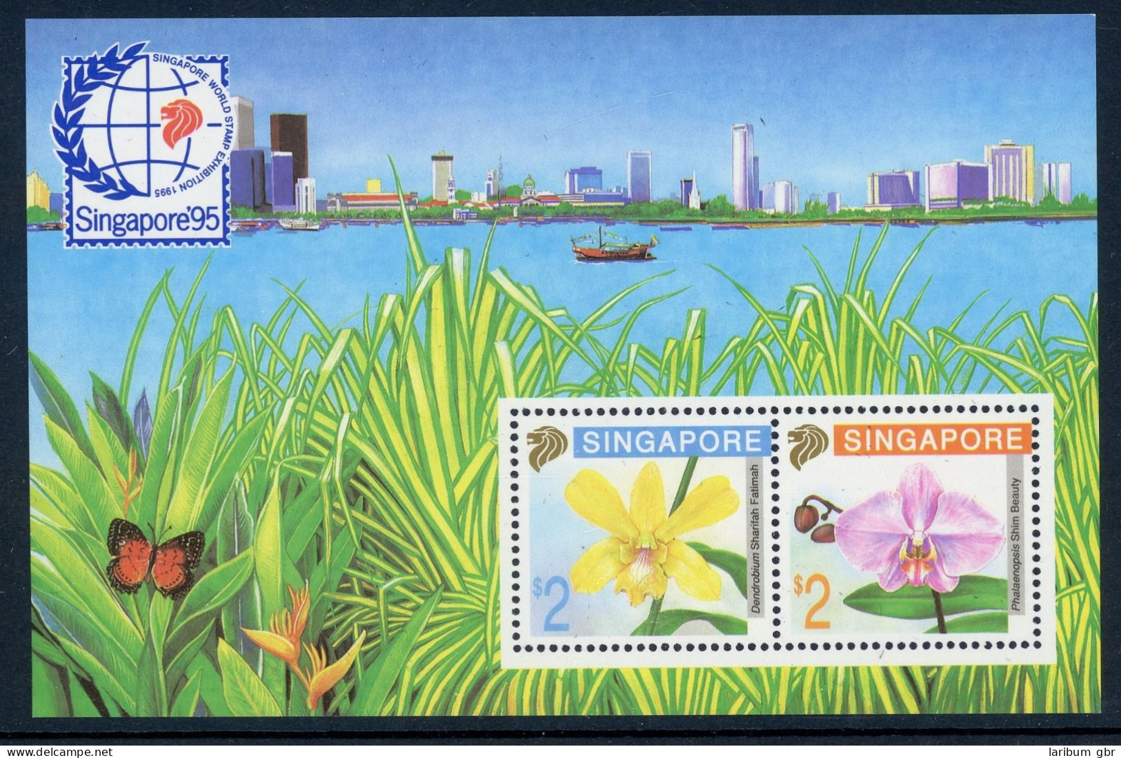 Singapur Block 33 Postfrisch Orchideen #HB237 - Singapour (1959-...)