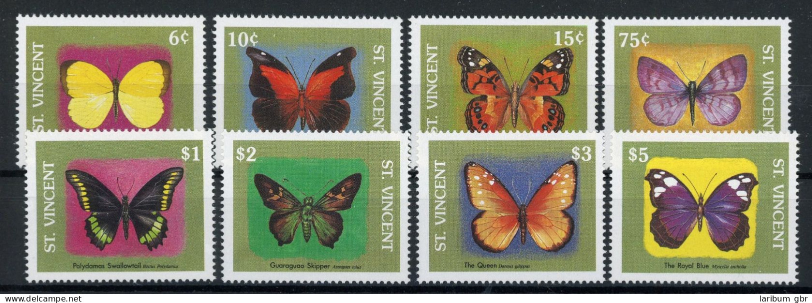 St. Vincent 1343-1350 Postfrisch Schmetterlinge #HB194 - St.Vincent & Grenadines