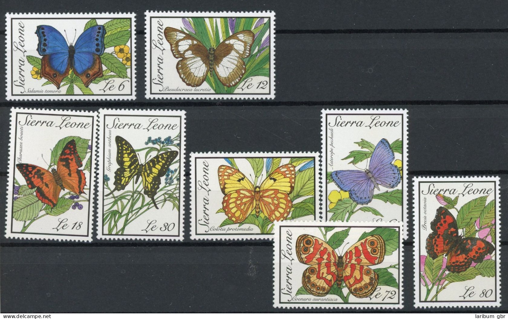 Sierra Leone 1279-1286 Postfrisch Schmetterlinge #HB240 - Sierra Leone (1961-...)