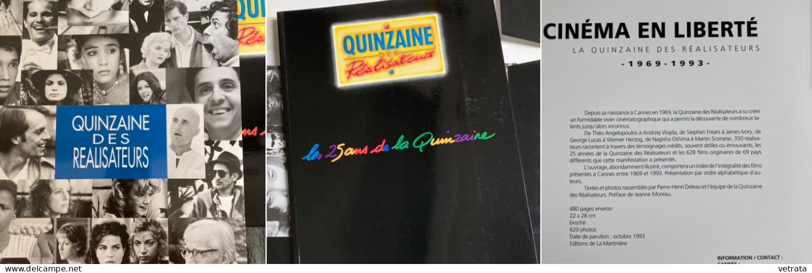 FESTIVAL DE CANNES 1993 (près de 900 pages) : Catalogues : Un Certain Regard - Cinémas en France - Quinzaine des Réalisa