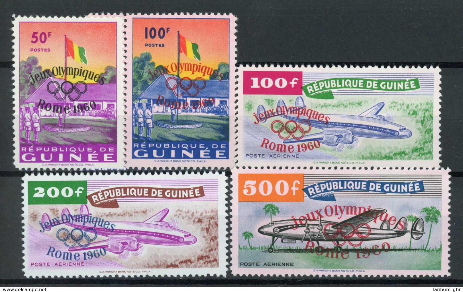Guinea 49-53 Postfrisch Olympia 1960 Rom #JS033 - Guinea (1958-...)