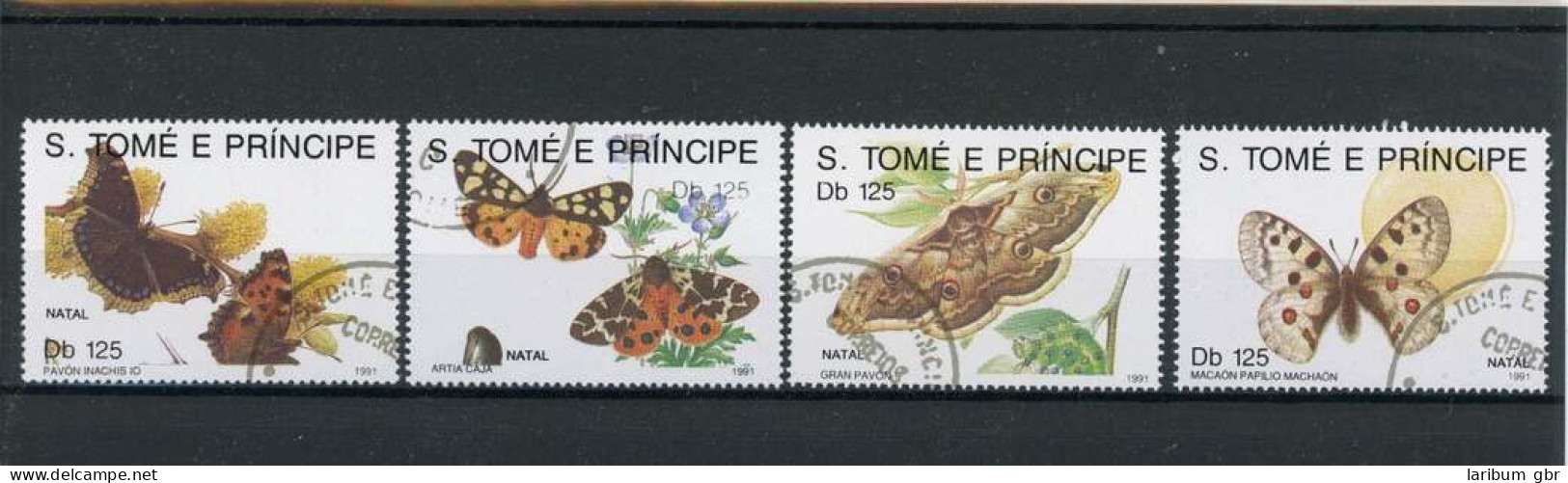 Sao Tome E Principe 1296-1299 Gestempelt Schmetterling #JT953 - Sao Tome And Principe