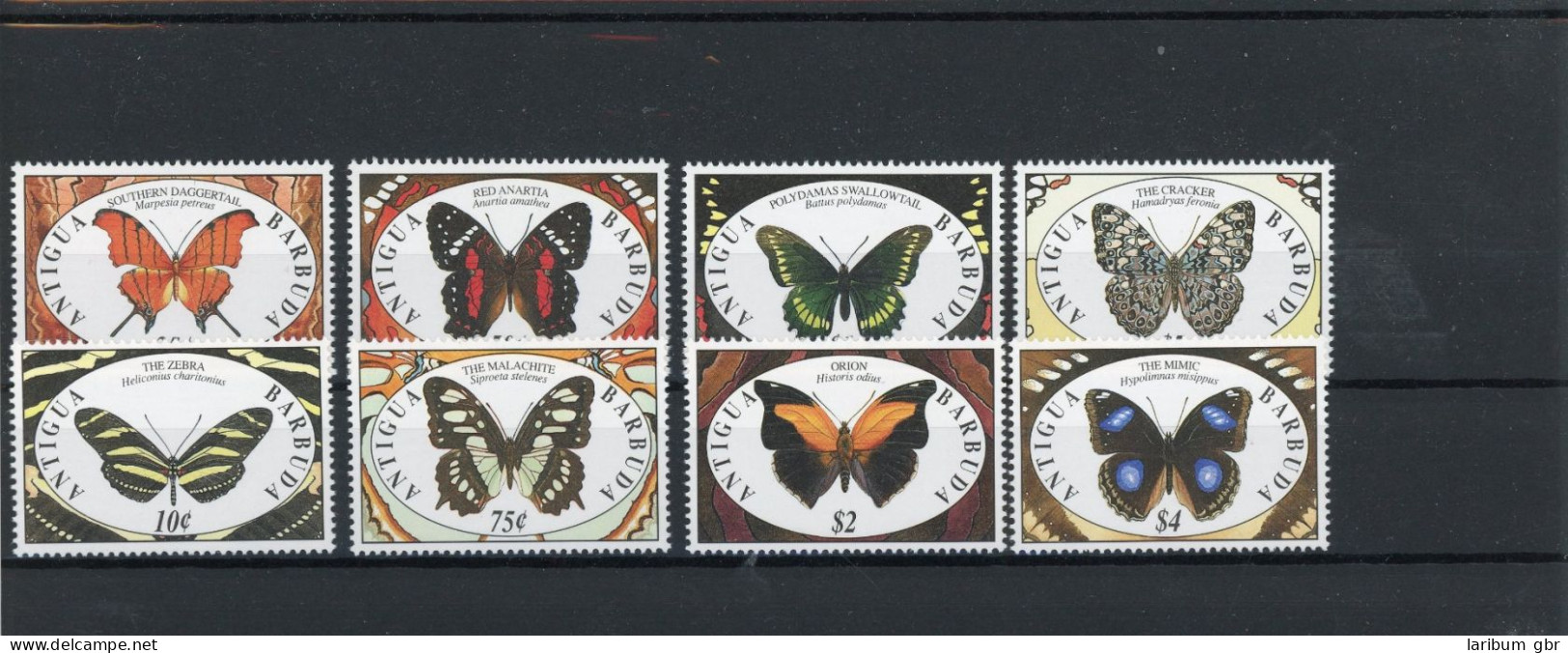 Antigua Und Barbuda 1475-1482 Postfrisch Schmetterlinge #JT992 - Antigua Und Barbuda (1981-...)
